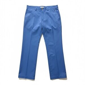J.Lindeberg Men's Regular Fit Golf Pants 34x32 Blue Stretch‎ Performance Chino